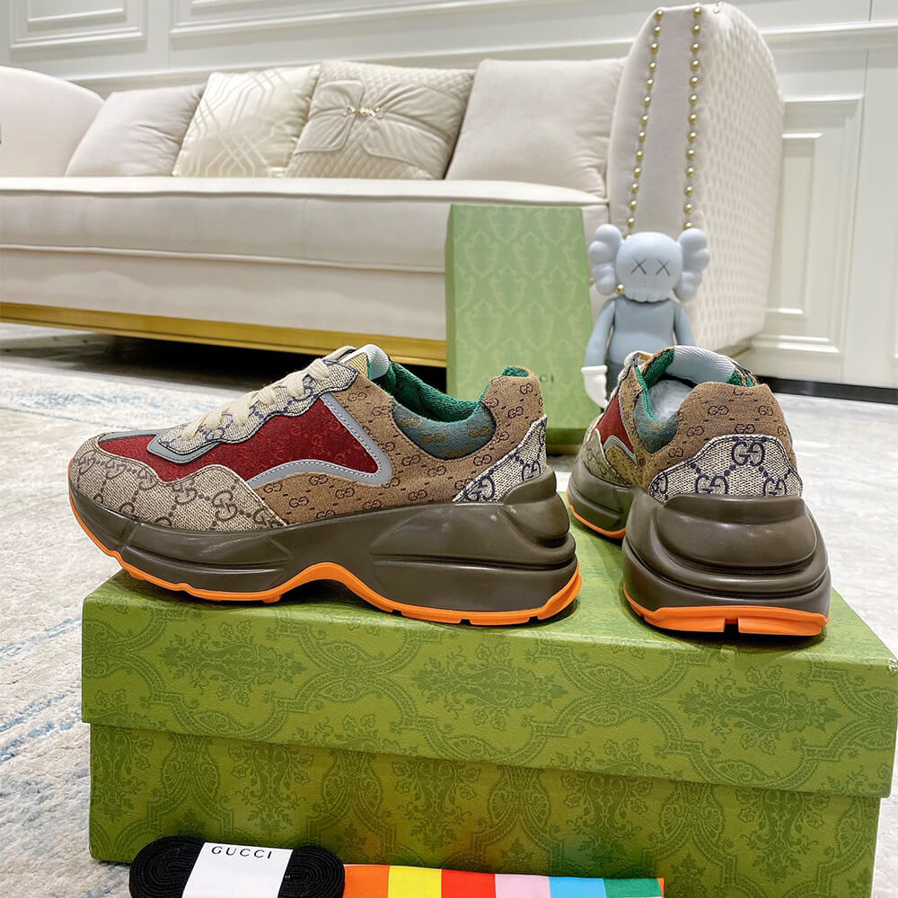 g*u*i multicolor gg S*p*e rhyton sneaker