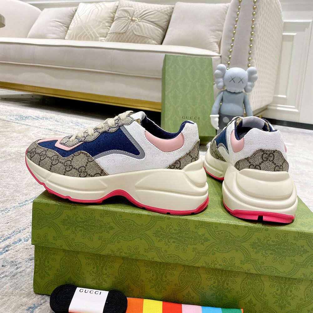 g*u*i multicolor gg S*p*e rhyton sneaker