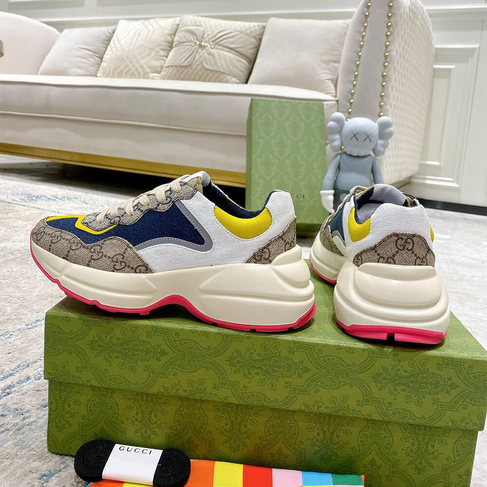 g*u*i multicolor gg S*p*e rhyton sneaker