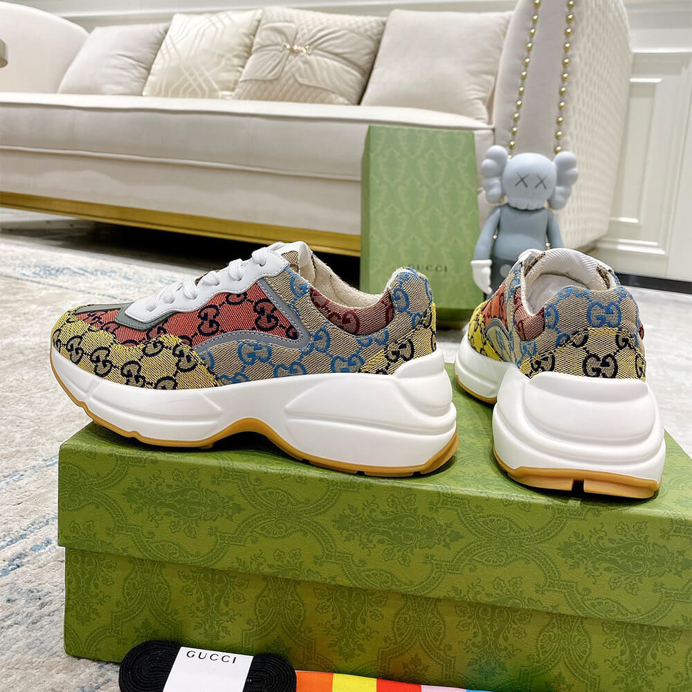 g*u*i multicolor gg S*p*e rhyton sneaker